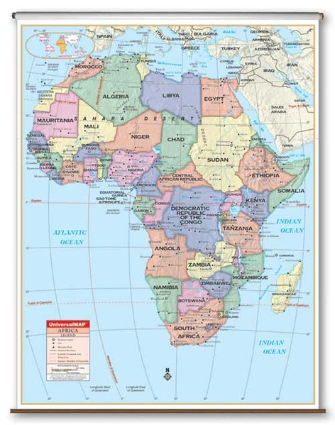 political map of african countries. Political Map of Africa