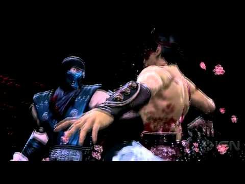 mortal kombat 2011 scorpion fatality. sub zero mortal kombat 2011